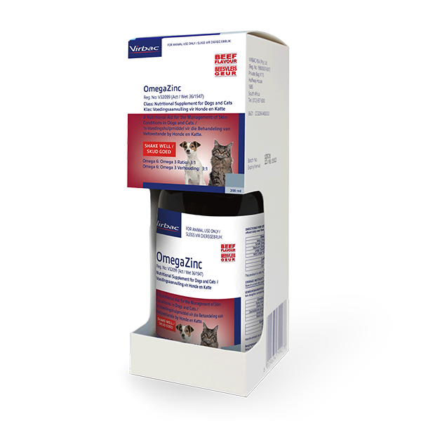 OmegaZinc Skin Care Supplements for Pets Virbac South Africa